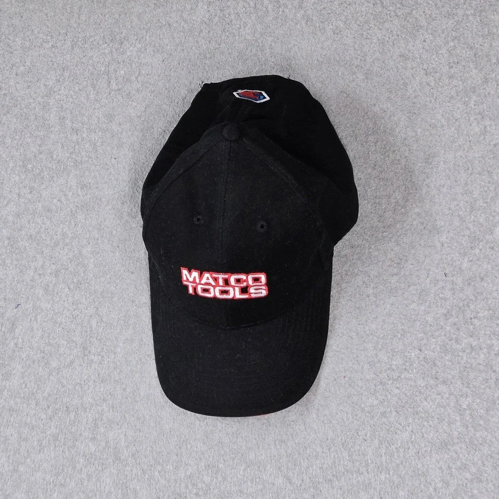 Matco Tools Men Baseball Cap ONE SIZE Black Curved Strapback Embroidered Logo
